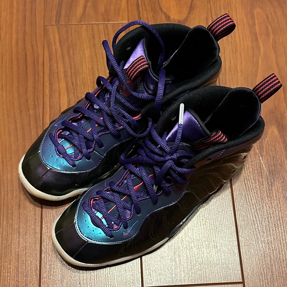 Nike Kids Sneakers - Black Teal and Purple
